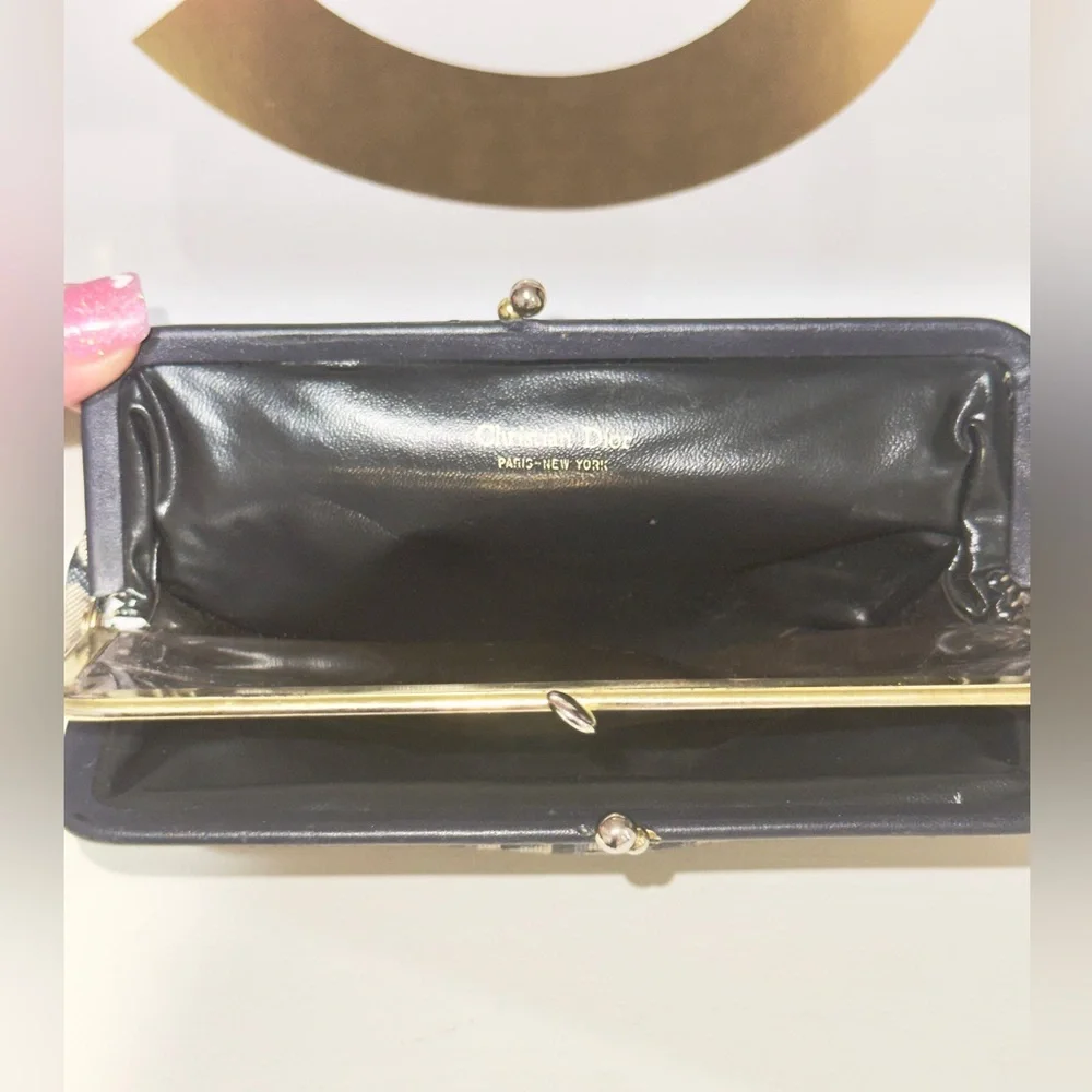 Vintage Dior Trotter Kisslock Wallet Pouch